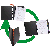Exacompta Meetingbook/132576C DIN A5 schwarz liniert 90 g/qm
