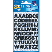 Avery Zweckform Buchstabenetiketten A-Z/3780 10 mm schwarz wetterfest Inh.A-Z