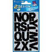 Avery Zweckform Buchstabenetiketten A-Z/3784 25 mm schwarz wetterfest Inh.A-Z
