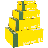 Smartboxpro MAIL-PACK L/141313193 400 x260x145mm gelb/anthrazit 395x248x141mm
