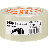 Nopi Klebebänder Universal, PP, transparent/57952 50 mm x 66 m