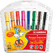 Stabilo Trio Scribbi Fasermaler Etui/368/8-01 sortiert Inh.8