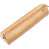 Schlamperrolle, Echt Leder/43016 ca. 21 x 6 cm natur 42 g