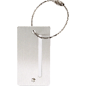 Alassio Kofferanhänger aus Aluminium/40503 ca. 7,8 x 4,5 x 0,3 mm silber 24 g