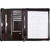 Alassio Konferenzmappe/30054 ca. 33 x 25 x 3,5 cm dunkelbraun planzlich gegerbtes Leder 862 g