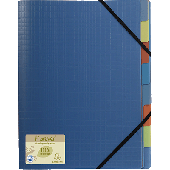 Exacompta Ordnungsmappe 8-teilig forever Recycled PP/552572E 320x245mm blau
