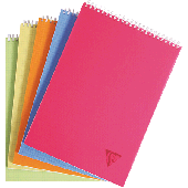 Clairefontaine Spiralblock Linicolor/328655C DIN A6 sortiert kariert 90 g/qm Inh.80 Blatt