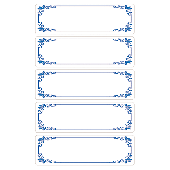 Avery Zweckform HOM Einmachetiketten/59528 70 x 23 mm Zierrahmen Inh.15