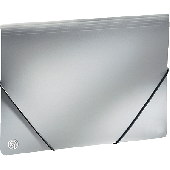 Ecobra Eckspannmappe Silver Shadow/940119 DIN A4 silber-schwarz
