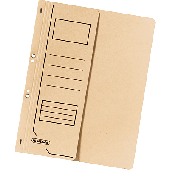 Herlitz Ösenhefter 1/2 Deckel/10837334 DIN A4 chamois 250 g/qm