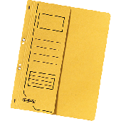 Herlitz Ösenhefter 1/2 Deckel/10837326 DIN A4 gelb 250 g/qm