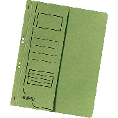 Herlitz Ösenhefter 1/2 Deckel/10837318 DIN A4 grün 250 g/m