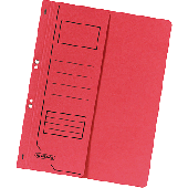 Herlitz Ösenhefter 1/2 Deckel/10837003 DIN A4 rot 250 g/qm