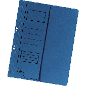 Herlitz Ösenhefter 1/2 Deckel/10836997 DIN A4 blau 250 g/qm
