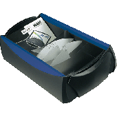 HAN Visitenkartenbox VIP/2000-34 schwarz/blau Kunststoff
