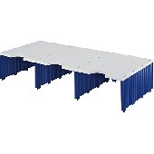 styrodoc Erweiterungsmodule Trio/268-1321.38 BxTxH 723x331x140 grau/blau