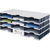 styrodoc Sortierstation trio mit 12 Fächern/268-0304.98 723x331x293mm grau/sw