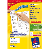 Avery Zweckform Adress-Etiketten QuickPeel/L7159-100 63,5 x 33,9 mm weiß runde Ecken Inh.2400