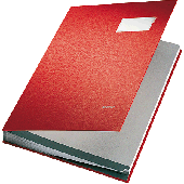 Leitz Unterschriftsmappen/5700-00-25 240x340mm für:A4 rot
