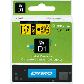 Dymo Schriftbänder D1/S0720580 schw./gelb 12x7