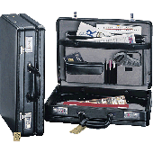 Alassio Attachékoffer mit Dehnfalte/41033 ca. B46xH33xT11cm schwarz Echt Leder 2,800 kg