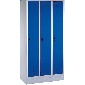 EVOLO Garderobenschrank/48020-30-7035 H180xB90xT50 cm lichtgrau/blau