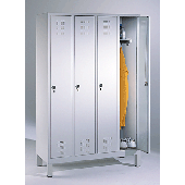 EVOLO Garderobenschrank/48010-40-7035 H185xB119xT50 cm lichtgrau