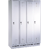 EVOLO Garderobenschrank/48020-40-7035 H180xB119xT50cm lichtgrau