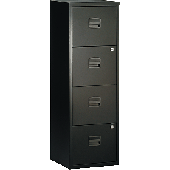 Light Büroschubladenschrank /PFA4F433 H1283xB413xT400 mm schwarz