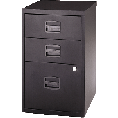 Light Büroschubladenschrank /PFA3433 H672xB413xT400 mm schwarz
