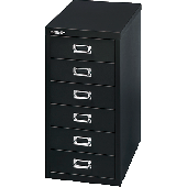 Bisley Schubladenschrank Basis/L296833 H590xB278xT380 mm schwarz