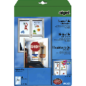 Sigel Inkjet-Fenster-FolieA4/IF142 klar 120 µm Inh.4
