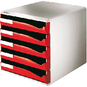 Leitz Bürobox 5 Schübe/5280-00-28 Bordeaux