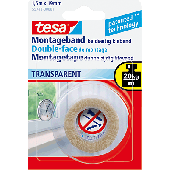 Tesa Montageband/55743-00001-00 1,5m x 19mm transparent 2,0 kg/10 cm
