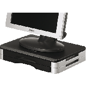 Compucessory Monitor/Druckerständer/287551 40 x 30 x 74 mm schwarz / silber