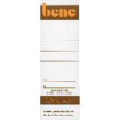 Bene Rückenschilder selbstklebend/91362 55x153 mm weiß Inh.10