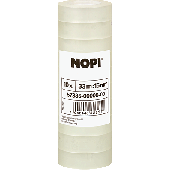 Nopi Klebeband/57885-00000-00 33m x 15mm transparent 26 mm Inh.10