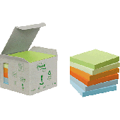 Post-it Haftnotizen Recycling/6541GB 76 x 76 mm Pastell  Inh.6