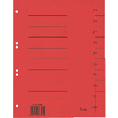 Bene Trennblätter A4/98300rot Inh.50