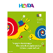 Heyda Tonpapier/204773206 25x35 cm Mappe sortiert 130 g/qm Inh.10 Blatt
