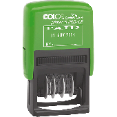 Colop Printer S 260/L GREEN LINE BEZAHLT/127788 24 x 45 mm Kissen rot/blau