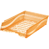 Bene Briefkorb/60100 orangetransparent A4-C4
