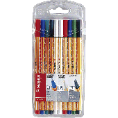 Stabilo point 88 Kombi-Etui, Tintenfeinschreiber/8810/00-10 sortiert Inh.10
