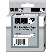 Dymo Beschriftungsband 19mm für Rhino/S0718120 19 mm x 3,5 m schwarz / weiß Nylon