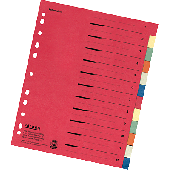 Falken Kartonregister/10615334 240x297 mm 12-teilig 230 g/qm
