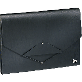 Ecobra Fächermappe/944105 DIN A4 schwarz/schwarz Polypropylen Inh.13-teilig