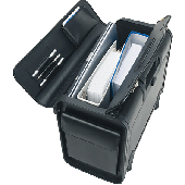 Alassio Pilotenkoffer SILVANA/92301 B48,5xH37xT23 cm schwarz Lederimitat 3500 g