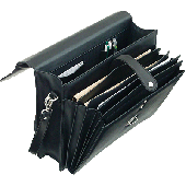Alassio Dokumentenfächertasche FORTE/92011 ca. B40xH32xT15 cm schwarz Lederimitat 1700 g