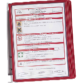 Durable Wandsystem VARIO WALL 5/5551-03 rot Inh.5 Tafeln