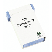 Exacompta Steckkarten/57702E blau Inh.100